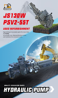 PSV2-55T JS130W क्रॉलर खुदाई हाइड्रोलिक पंप