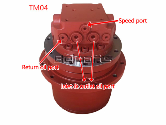 TB035 PHV-390-53B EX40 IHI40JX TM04 खुदाई मशीन के भागों के लिए हाइड्रोलिक यात्रा मोटर