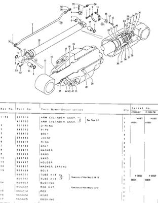 200B E200B 096-7910 बाल्टी सिलेंडर Assy